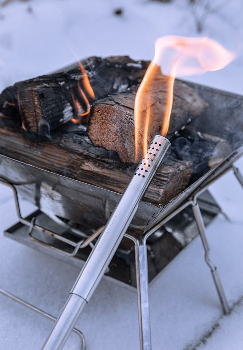Outdoor Torch Spray Gun – Stainless Steel Camping Flame Thrower for BBQ, Fire Starting, or Carbon Point Ignition Adventures