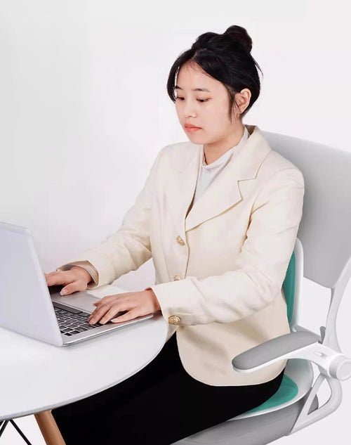 Ergonomic Waist Pad with Memory Foam – Breathable Lumbar Support for Long Sitting, Posture Correction for Office, Home & Travel Use