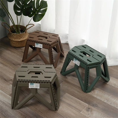 Compact Folding Outdoor Stool – High Load-Bearing Mini Chair for Camping, Beach, Hiking, Fishing, Lightweight Portable Seat Solution