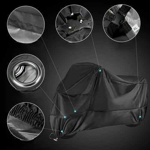 All-Season Waterproof Motorcycle Cover – UV-Protected, Dustproof Outdoor Bike Cover in ML to XXXXL Sizes for Ultimate Protection