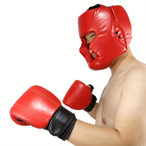 Adjustable Boxing Headgear Safety Helmet – Full-Coverage Sparring Protection for MMA, Kickboxing & Boxing Training