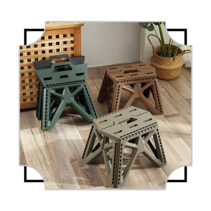 Compact Folding Outdoor Stool – High Load-Bearing Mini Chair for Camping, Beach, Hiking, Fishing, Lightweight Portable Seat Solution