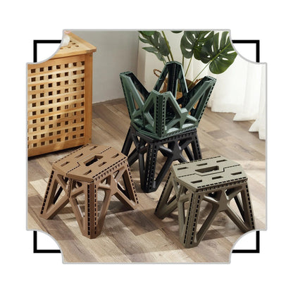 Compact Folding Outdoor Stool – High Load-Bearing Mini Chair for Camping, Beach, Hiking, Fishing, Lightweight Portable Seat Solution