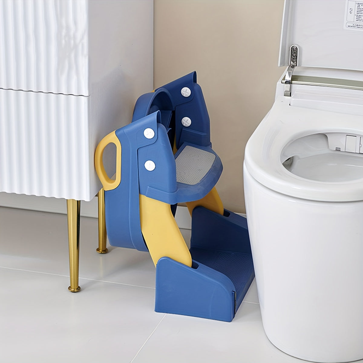 Adjustable Non-Slip Potty Training Seat –  Toilet Chair with Step Stool Ladder, Comfortable Handles, and Splash Guard for Safe and Stress-Free Toddler Toilet Training