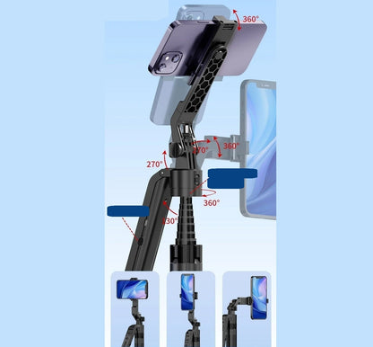Smart Auto-Tracking Selfie Tripod – 360° Rotating Phone Stand with 71” Extension, Face Tracking for Videos & Content Creation