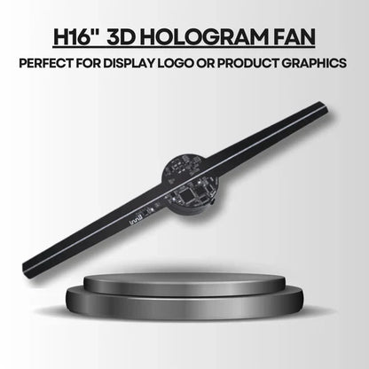 3D Hologram Advertising Fan Projector (16.5" LED Display)