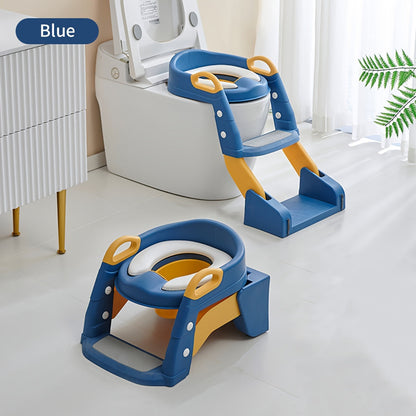 Adjustable Non-Slip Potty Training Seat –  Toilet Chair with Step Stool Ladder, Comfortable Handles, and Splash Guard for Safe and Stress-Free Toddler Toilet Training