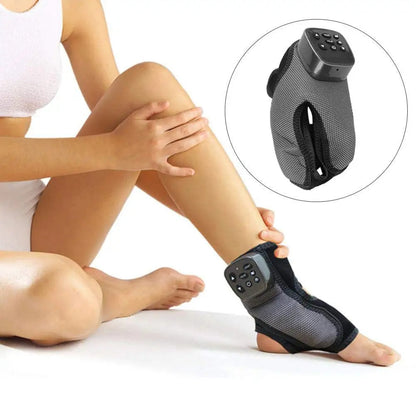 Air Compression Foot Ankle Massager – Vibration & Heat Therapy with Acupoint Stimulation for Heel, Toe & Leg Pain Relief