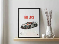 R8 LMS Red & Gray