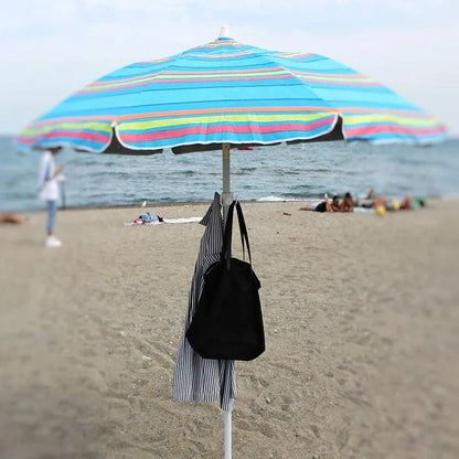 Beach Umbrella Hook with Four Prongs – Multi-Hanger Rack for Towels, Bags, Hats, Sunglasses on Outdoor Camping Trips & Vacations
