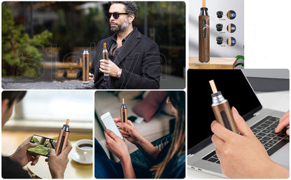 Creative Car Ashtray with Lid – Dust-Free Interior Decoration Ash Holder with Wood Design Anti-Soot Flying Accessory
