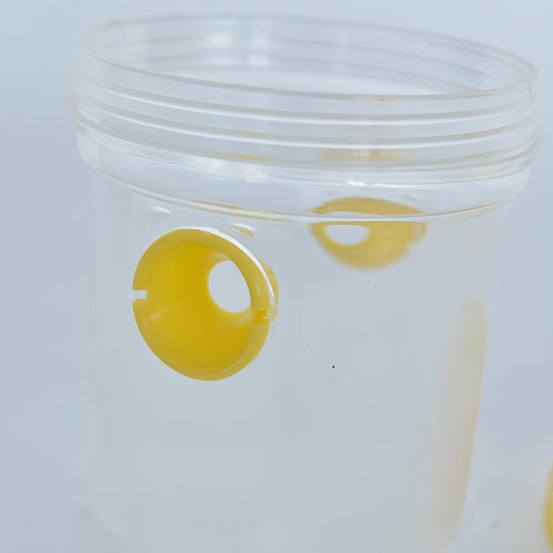 Clear Plastic Outdoor Insect Trap – Transparent Fruit Fly and Wasp Catcher with Lid for Easy Monitoring