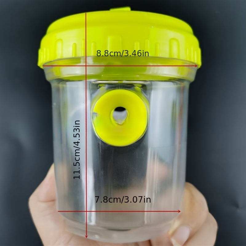 Clear Plastic Outdoor Insect Trap – Transparent Fruit Fly and Wasp Catcher with Lid for Easy Monitoring