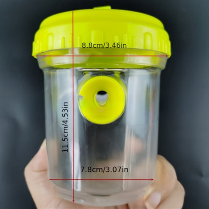 Clear Plastic Outdoor Insect Trap – Transparent Fruit Fly and Wasp Catcher with Lid for Easy Monitoring