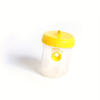 Clear Plastic Outdoor Insect Trap – Transparent Fruit Fly and Wasp Catcher with Lid for Easy Monitoring