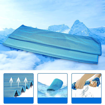 Instant Chill Cooling Towels – 5-Pack Sweat Towels for Neck & Face, Ideal for Gym, Running, Yoga & Outdoor Sports
