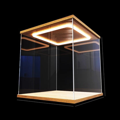 Acrylic Display Cabinet with LED Lights – Dustproof Storage Case for Action Figures, Car Models & Collectibles