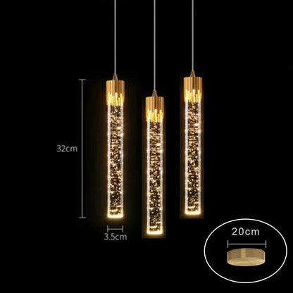 Modern Ceiling Crystal Chandelier Pendant Lamp – Hanging Light for Living Room, Kitchen, or Bedroom, Sparkling Bedside Home Décor