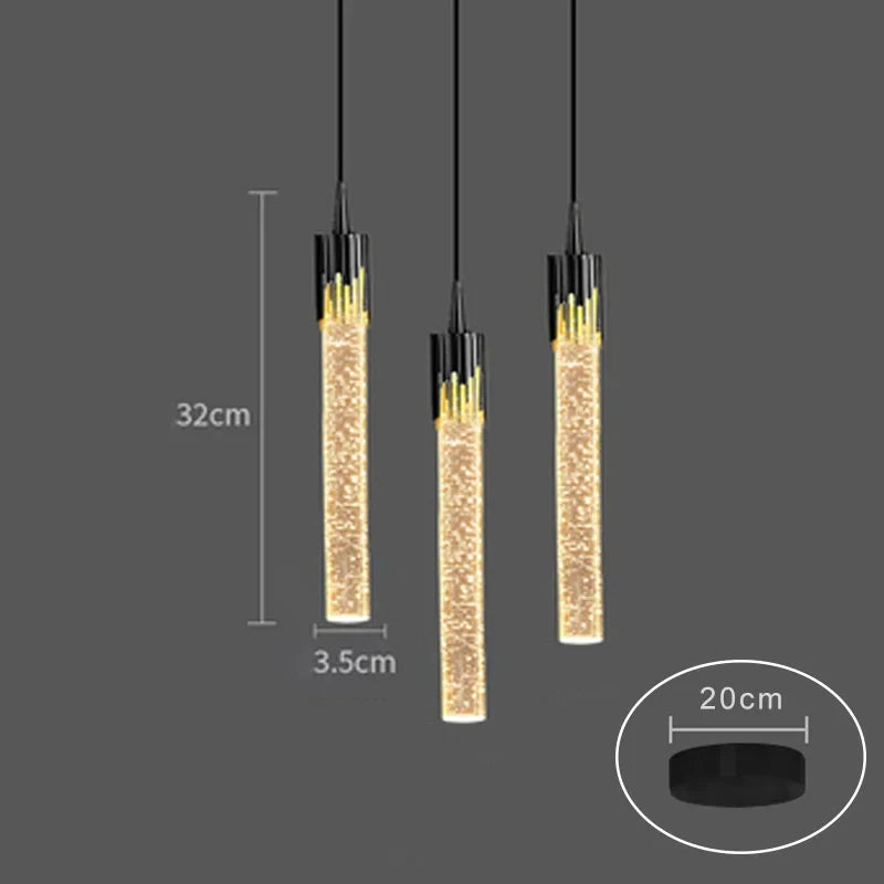 Modern Ceiling Crystal Chandelier Pendant Lamp – Hanging Light for Living Room, Kitchen, or Bedroom, Sparkling Bedside Home Décor