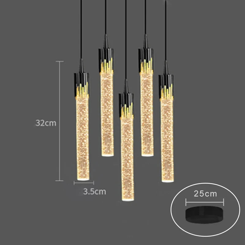 Modern Ceiling Crystal Chandelier Pendant Lamp – Hanging Light for Living Room, Kitchen, or Bedroom, Sparkling Bedside Home Décor