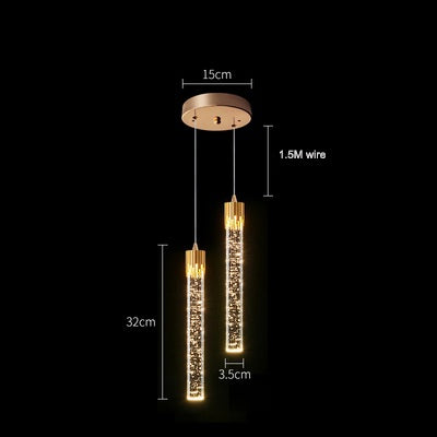 Modern Ceiling Crystal Chandelier Pendant Lamp – Hanging Light for Living Room, Kitchen, or Bedroom, Sparkling Bedside Home Décor