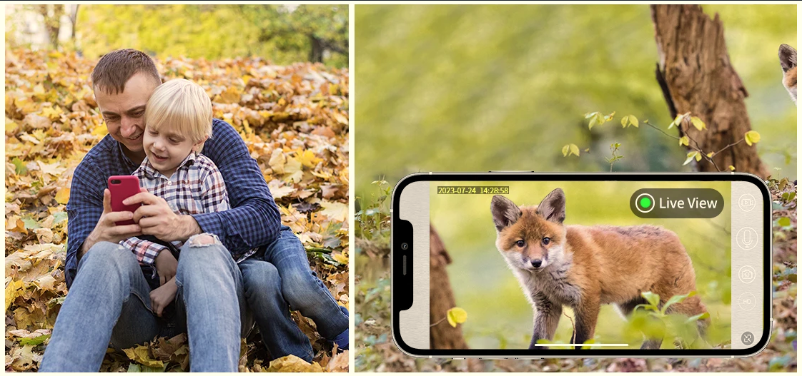 Solar Powered Cellular Trail Camera – 2.7K Live Streaming 4G LTE Game Camera with Motion Detection and Remote Phone Access
