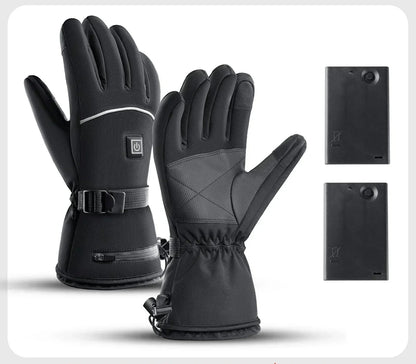 Heated Motorcycle Gloves – Waterproof Winter Riding Gear with Rechargeable Battery, Touchscreen Function, and Superior Thermal Protection