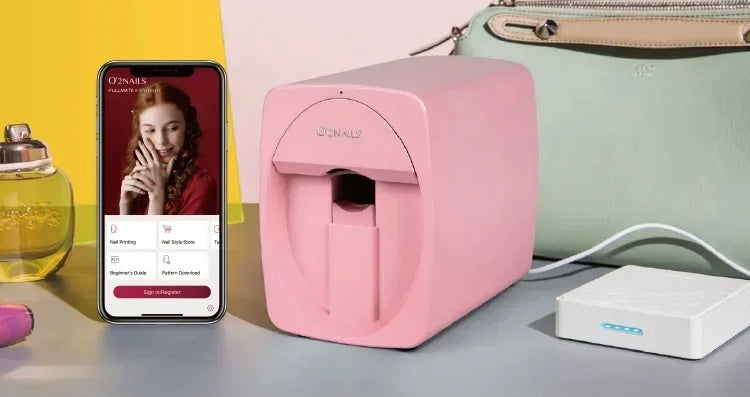 Smart Nail Printer – 3D Portable WiFi DIY Nail Art Machine, 2400DPI High-Resolution Design for Home or Professional Nail Salon Use