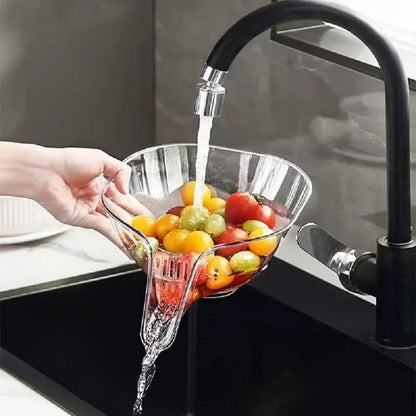 Multifunctional Drain Basket Sink Strainer – Vegetable Washing Basin, Fruit Organizer, Home Kitchen Storage Solution, Durable and Stylish Design