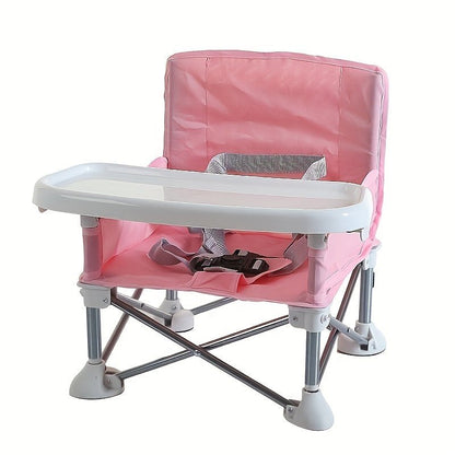 Adventurous Toddler Camping Chair - Foldable Baby Dining Table with Storage Bag, Comfortable Feeding Kids Camping Chair