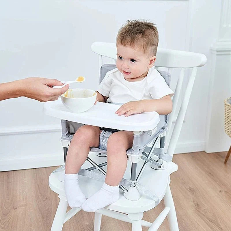 Adventurous Toddler Camping Chair - Foldable Baby Dining Table with Storage Bag, Comfortable Feeding Kids Camping Chair