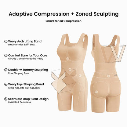 Easy-Off Bodysuit Bathroom-Friendly Tummy Control Shapewear