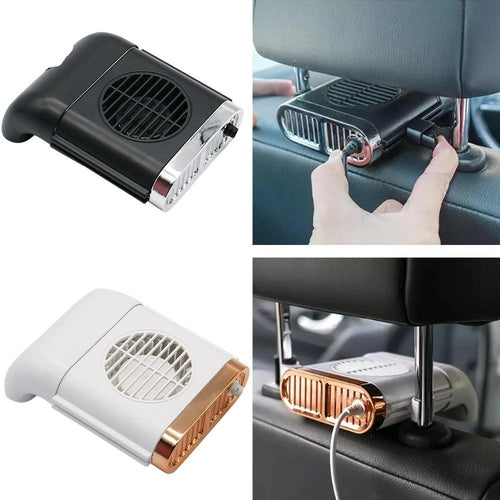 Car Back Seat Mini USB Fan - Portable Cooling Car Seat Fan