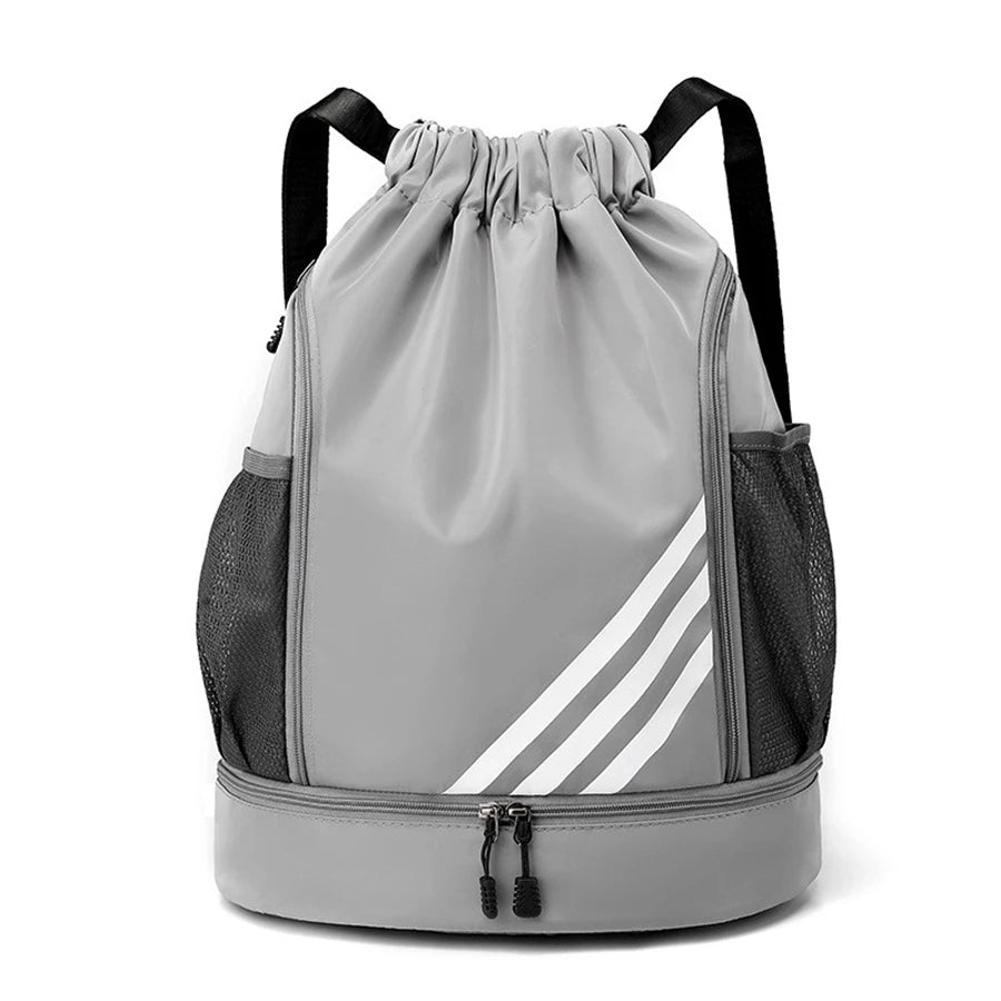 Basketball Sports Travel Backpack – Outdoor Waterproof Gym Bag with Ball Compartment for Swimming, Hiking, or Fitness Travel Use