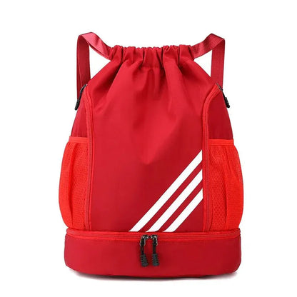 Basketball Sports Travel Backpack – Outdoor Waterproof Gym Bag with Ball Compartment for Swimming, Hiking, or Fitness Travel Use