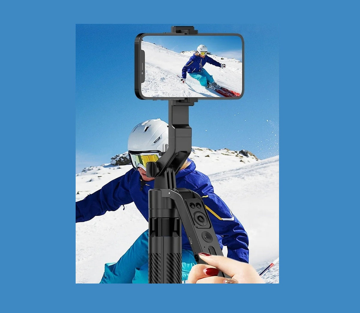 Smart Auto-Tracking Selfie Tripod – 360° Rotating Phone Stand with 71” Extension, Face Tracking for Videos & Content Creation